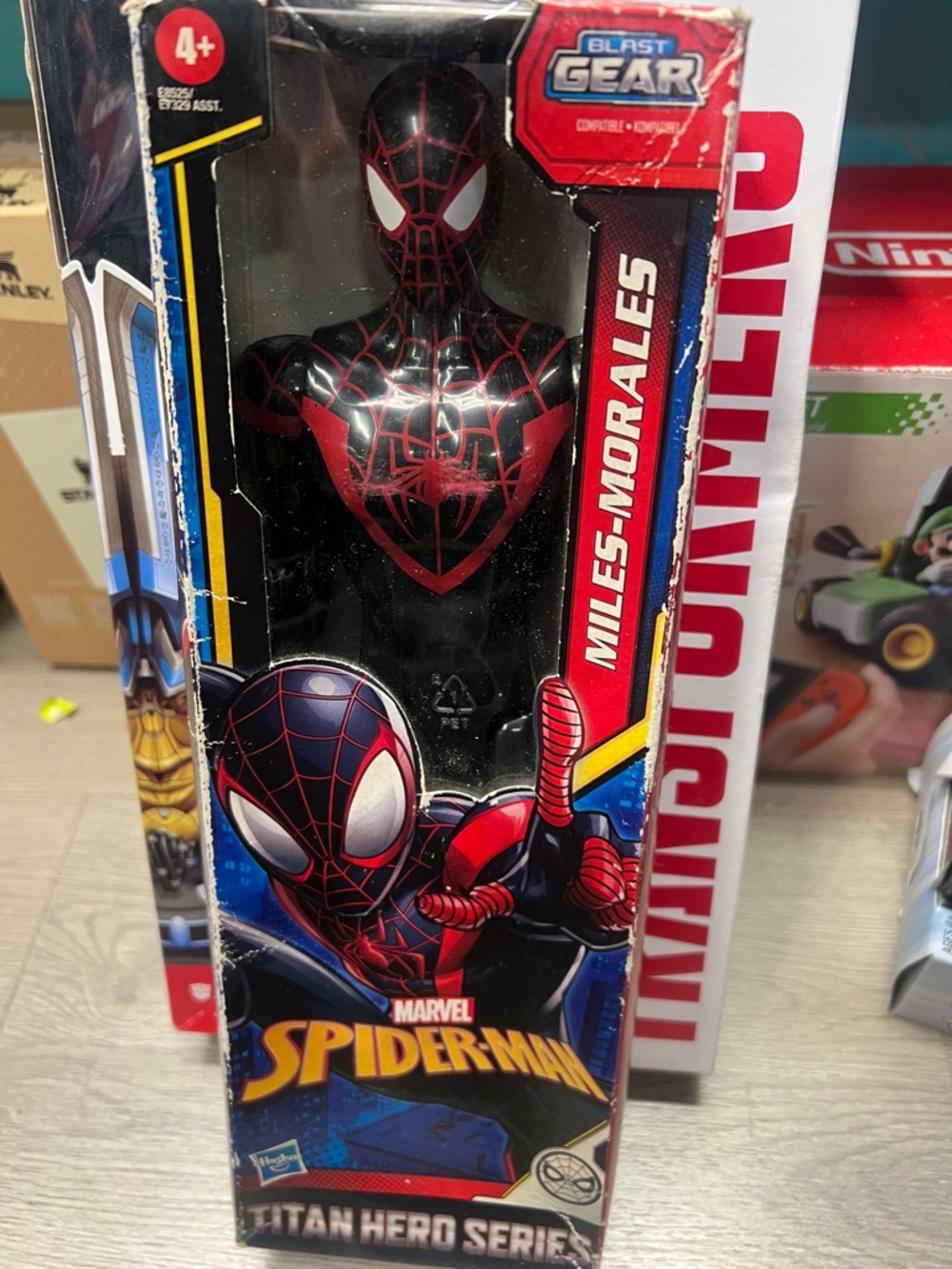 Marvel Miles Morales Black and Red Action Figure Titan Hero